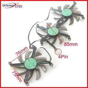 3개/몫 T129215SU 12V 0.50AMP VGA 팬 LEADTEK GTX1080ti WINFAST HURRICANE 그래픽 카드 냉각 4Wire 4Pin