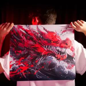 HIT CHERRY XTRFY GP6 레드 마우스패드, 460x400x4mm