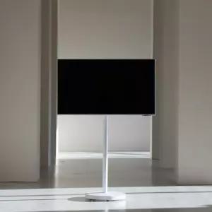 나무궁 이동형 무타공 TV 거치대 LG 룸앤 중소기업 삼성 M5 M7 델 한성 모니터 TV스탠드 27인치 32인치 호환 200베사 화이트 베이직 바디