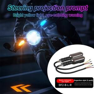 컬러풀 LED 바이크 오토바이 프로젝션 턴 라이트 앰비언트 고휘도 경고등 모토 플로어 개조 부품