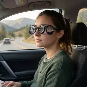 ( )어지러움 멀미방지용 안경 멀미방지안경 접이식안경