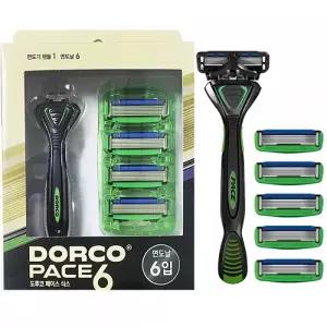 ( )도루코 페이스6 세트 면도기핸들 1개+면도날 6개