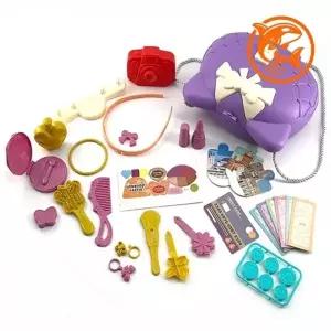 ( )아동용 즐거운 캐리어 가방 귀여운 펭귄 디자인 소꿉놀이 여행용 장난감