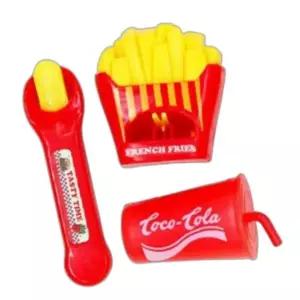 패스트푸드 어린이 유아 소꿉 푸드 촉감 역할 놀이 장난감 완구 선물 세트 5P