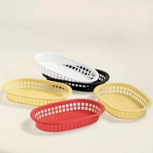 (선택 랜덤색상 10p)주방용 바구니 감자튀김 간식 그릇 접시 소품 액세서리 장난감 과일 채소 트레이 10p