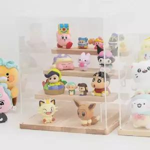 ( )BS 피규어 장식장 4단 진열장 전시장 정리함 보관함 케이스 인형 투명 아크릴 계단형