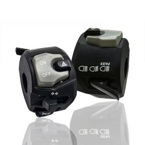 GSX용 범용 다기능 바이크 오토바이 핸들바 스위치 어셈블리 (경적, 헤드라이트, 전기 시동 제어 교체용)