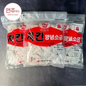 범아식품 뽀빠이 치킨 양념소금 3g 200개 배달용 분식집 치킨집 포장용 2289309 J