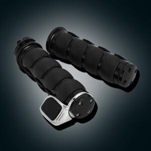 바이크 오토바이 1인치 핸들 그립 + 스로틀 보스 혼다 VTX 1300 C R S 레트로 섀도우 700 750 1100용