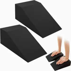 스쿼트 웨지 블록 2개 팩 종아리 스트레칭 발목 이동성 및 역도를 위한 뒤꿈치 높이 경사 보드 데들트