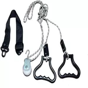 가정용 로프가 있는 사이니오 플라스틱 손잡이 오버헤드 핸드 숄더 풀리 장비 키트