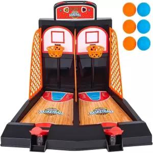 주가 랜드 데스크톱 미니 농구 슈팅 게임 2인용 9인치 플라스틱 스트레스를 줄여주는 탁상용 책상 재미있는