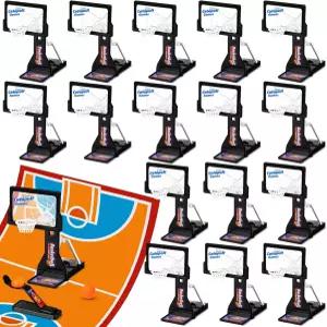 VioraWhite 16팩 농구 게임 장난감 테이블탑 슈팅 미니 데스크톱 선물 데스크 사무실 휴식 스트레스 줄이기