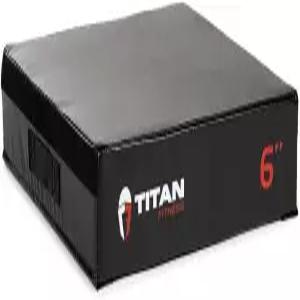 타이탄 피트니스 6인치 스태커블 소프트 폼 플라요메트릭 박스 고밀도 EPE 코어 스텝 업 운동 플랫폼