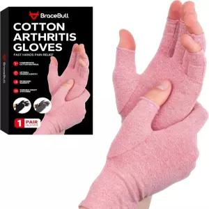 브레이즈불 손가락 없는 압박 장갑 1쌍 면 관절염 여성 남성 손목 터널용 손 류마티스 건염