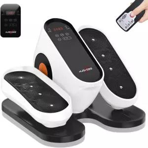 HJDFGS 책상 타원형 기계 아래 리모컨을 사용하는 노인을 위한 전동 다리 운동기 조용한 휴대용 좌식 페달