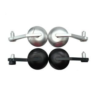 스크램블러용 범용 CNC 바이크 오토바이 백미러, 몬스터 디아벨 GT 1290 SV650 GSXS750 핸들 바 엔드