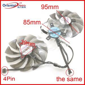 FDC10U12S9-C 95mm DC12V 0.45A ASROCK RX 6800XT 타이치 그래픽 카드 냉각 팬용