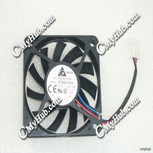델타 전자 EFB0612HA 5N62 DC12V 0.18A 6010 6CM 60mm 60X60X10mm 3Wire 냉각 팬용 팬