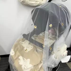 귀여운 곰돌이 유모차 모기장 촘촘한 간편한 탈부착 사용