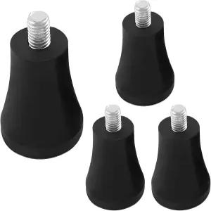 Rierdge 4Pcs 2 /50mm 고무 가구 다리 라이저 - 볼트 미끄럼 방지 바닥 보호 매트 교체 캐비닛 테이블 소파