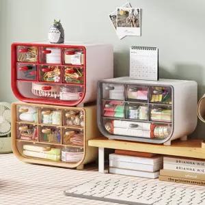 사무실 서재 책상 소품 분류 수납 데스크 서랍 모듈 적층식 정리함 보관함