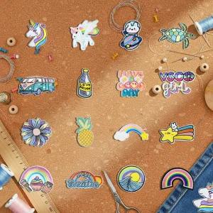 열접착 캐릭터패치 패브릭용 DIY와펜세트