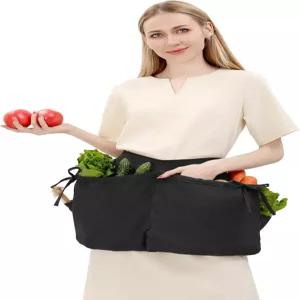Koalswm 수확 앞치마 가드닝 주머니 또는 과일 보관용 드로스트링 백 여성 남성