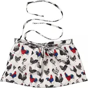수확 앞치마 정원 정원사용 과일 따기 가방 채집 및 채소 베리 알 채집을 위한 핸즈프리 흰색