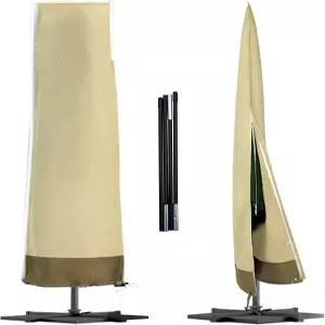 르부리 파티오 우산 커버 방수 600D 헤비 듀티 야외 테이블 - 7-10피트 가든 데크 하우스 파라솔