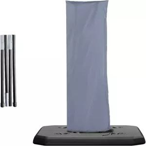 온브릴 파티오 우산 커버 야외 600D 헤비 듀티 방수 9피트에서 11피트 접을 수 있는 막대가 방풍 파라솔