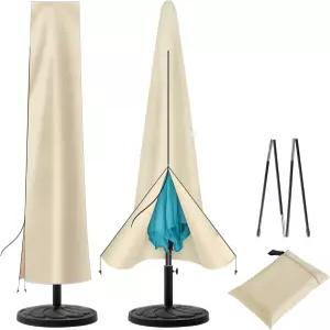 우하우스데코 야외 파티오 우산 커버 - 테이블 마켓 7.5피트 8피트 9피트 10피트 11피트 자외선 차단 방수