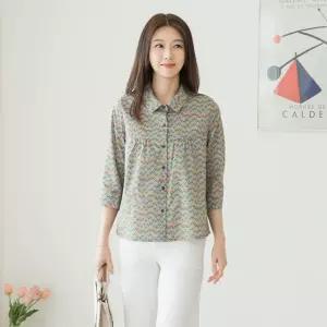 엄마옷 마담4060 플라워가든 중년여성 데일리 블라우스 -RBL2604041-