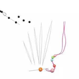 비즈아트 DIY 비즈공예용 꿰임 바늘 배바늘 5개입 2종 비즈만들기 비즈팔찌