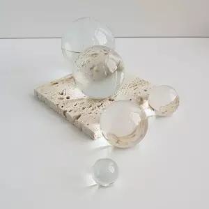 [에스에스_63]유리 투명구슬 구슬 세트 장식소품 2cm 3cm