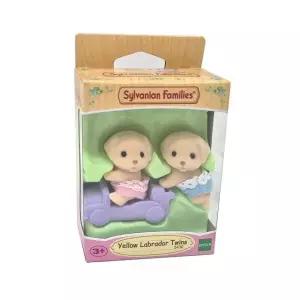 실바니안패밀리 리트리버 쌍둥이 라떼 아기 강아지 피겨 인형 세트 어린이 생일 선물 장난감