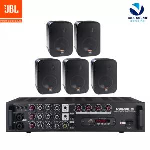 JBL Control 1 Pro 스피커 + 카날스 EMA-400N 앰프 카페 매장용 음향세트  강당 회의 연설 교회 병원