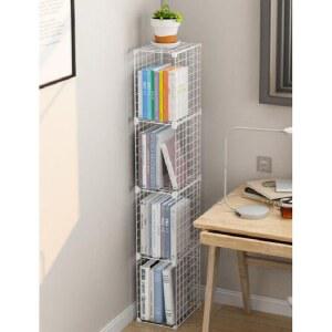 틈새 프레임 책꽂이 조립식 철망 골드 간행물 Q1062450 폭좁은 진열 책장 좁은 모듈