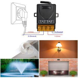 RF 무선 리모컨 스위치 433Mhz AC 110V 10A 릴레이 조명 램프 물 펌프 도어 액세스 시스템용