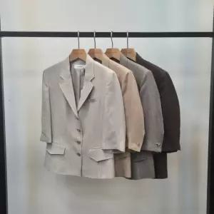 쉬즈미스 마100% 슬림핏 크롭자켓 26년 여름재킷 결혼식 상견례 Q222030