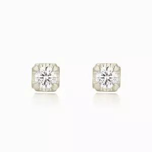 [오네주얼리] 18K Eclair 2부 랩다이아몬드 귀걸이 ONW20410E