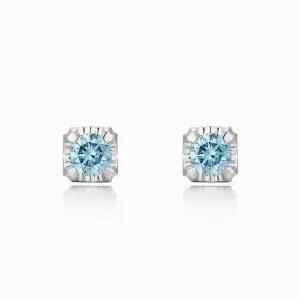 [오네주얼리] 18K Eclair 2부 블루 랩다이아몬드 귀걸이 ONW20410E