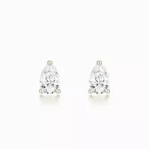 [오네주얼리] 18K Essentiel 3부 페어 컷 랩다이아몬드 귀걸이 ONW20401E