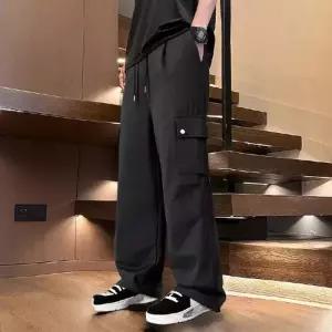 팬츠 남사친 면 캐주얼 커플 하의 스트레이트 멀티포켓 아웃도어 빅사이즈 DUCHI1