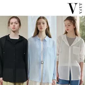 [브이컷][브이컷(v-cut)] [인기 신상] 브이컷 26SS 썸머 인견 블라우스 3종(후드형2종+셔츠형1종)