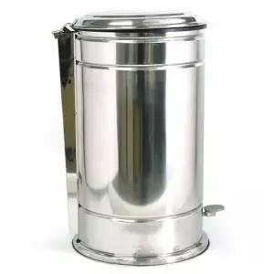 군부대 학교 식당 스텐 대형 쓰레기통 50리터 일반쓰레기통