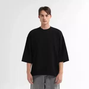 루즈핏 트임 엠보 7부 티셔츠루즈핏 트임 엠보 7부 티셔츠