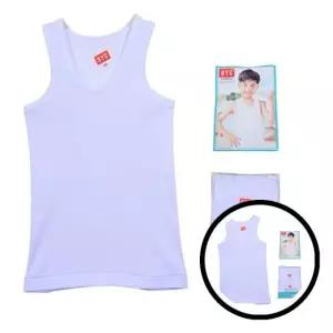 BYC 남아 어린이 나시 백색 나시, 아동 의류, 여름 유니폼, 베이직 나시, 골런닝, 주니어웨어, 편안한 이너웨어, 남자 나시, 메리야스, 건강한 패션