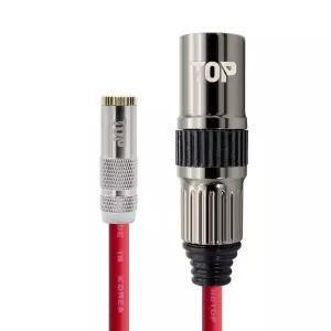 탑라인에이치디 HDTOP 메탈 3.5스테레오 암 to XLR 수 케이블 레드 (1.5m, HT-TP4434)
