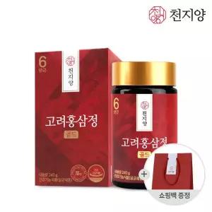 6년근 고려 홍삼정골드 240g 홍삼농축액100% 총 80일분 진세노사이드18mg +쇼핑백 2249945 천지양 J